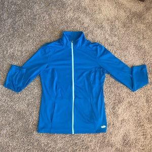 Blue zip up sweatshirt